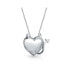 ფოტო #1 პროდუქტის Devil Horns Heart Shape Slide Pendant Necklace For Women For Girlfriend Polished .925 Sterling Silver Necklace 16 Inches