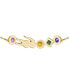 ფოტო #2 პროდუქტის Gold-Tone Deva Multicolor Stone Charm Bracelet