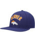 Фото #4 товара Men's Navy Denver Broncos Stacked Snapback Hat