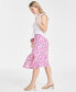 Women's Printed Midi Slip Skirt, Created for Macy's