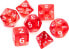Фото #1 товара Rebel Komplet kości RPG kryształowe czerwone (106259)
