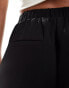 Noisy May wide leg elasticated waist trouser in black