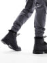 River Island padded collar boot in black