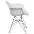 Фото #1 товара Alonza Series White Plastic Chair With Chrome Base