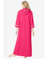 ფოტო #3 პროდუქტის Plus Size Long French Terry Robe