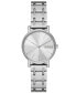 Women's Signatur Lille Two Hand Silver-Tone Stainless Steel Watch 30mm