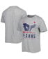 Фото #1 товара Men's Heathered Gray Houston Texans Combine Authentic Red Zone T-shirt