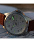 ფოტო #4 პროდუქტის Men's Swiss Automatic Khaki Aviation Day Date Brown Leather Strap Watch 42mm