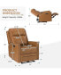 Фото #12 товара Lidia Modern Genuine Leather Electric Recliner with Nailhead Trims