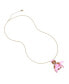 ფოტო #1 პროდუქტის Faux Stone Cheerleader Bear Pendant Necklace