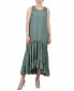 ფოტო #1 პროდუქტის Petite Sleeveless Tiered Hi Low Maxi Dress