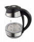 Фото #8 товара Электрический чайник Esperanza EKK026 - 1.7 л - 2200 Вт - Черный, Прозрачный - Стекло, Пластик - Регулируемый термостат - Индикатор уровня воды