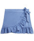 ფოტო #1 პროდუქტის Big Girls Ruffled Stretch Mesh Faux-Wrap Skort