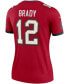 ფოტო #3 პროდუქტის Women's Tom Brady Red Tampa Bay Buccaneers Legend Jersey