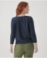 ფოტო #2 პროდუქტის Organic Cotton Classic Fine Knit Wide Neck Sweater