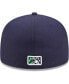 Фото #5 товара Men's Navy Cedar Rapids Kernels Authentic Collection Team Home 59FIFTY Fitted Hat