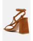 Фото #2 товара Women's Smoosh Braided Block Heel Sandals