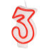 Фото #2 товара BEST PRODUCTS PARTY Candle Number 3