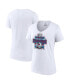 ფოტო #2 პროდუქტის Women's White Colorado Avalanche 3-Time Stanley Cup Champions V-Neck T-shirt