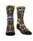 ფოტო #1 პროდუქტის Youth Boys and Girls Socks Denver Nuggets Allover Logo and Paint Crew Socks