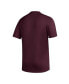 Фото #4 товара Men's Maroon Mississippi State Bulldogs AEROREADY Pregame T-shirt