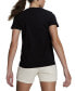 ფოტო #2 პროდუქტის Women's Spirited Logo Crewneck Cotton T-Shirt