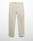 Men's Slim-Fit Cotton Pleated Pants