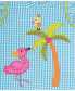 Baby Girl Flamingo Seersucker Short Set