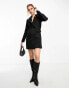 Vero Moda tailored blazer mini dress in black