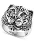 ფოტო #1 პროდუქტის EFFY® Men's Tiger Ring in Sterling Silver