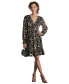 ფოტო #1 პროდუქტის Women's Printed Chiffon Long-Sleeve A-Line Dress