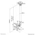 Neomounts by Newstar monitor ceiling mount - 12 kg - 25.4 cm (10") - 76.2 cm (30") - 75 x 75 mm - 200 x 100 mm - 790 - 1290 mm