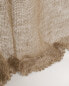 Linen mesh curtain