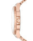 ფოტო #2 პროდუქტის Women's Lennox Three-Hand Rose Gold-Tone Stainless Steel Bracelet Mesh Watch, 37mm