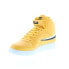 Fila A-High 1CM00540-703 Mens Yellow Leather Lifestyle Sneakers Shoes