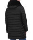 ფოტო #2 პროდუქტის Women's Faux-Fur-Trim Hooded Packable Shine Puffer Coat