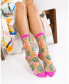 Women's Tropical Pineapples Sheer Sock