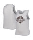 Фото #2 товара Women's Gray San Diego Padres Plus Size High Neck Tri-Blend Tank Top