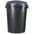 Фото #2 товара Pojemnik kosz na odpady śmieci uniwersalny z pokrywą okrągły 95L czarny