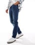 Фото #2 товара River Island slim fit jeans in washed medium blue