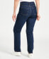 Фото #2 товара Women's Curvy Straight-Leg High Rise Jeans, Created for Macy's
