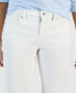 Petite Mid Rise Raw-Edge Denim Bermuda Shorts, Created for Macy's