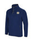 Men's Navy Notre Dame Fighting Irish Rebound Snap Pullover Jacket