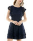 Фото #1 товара Juniors' Ruffle-Sleeve Lace Dress