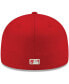 Фото #5 товара Men's Red Los Angeles Angels Logo White 59FIFTY Fitted Hat