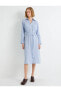 Фото #3 товара Платье женское Koton Gömlek Elbise Ecovero® Viscose Кемерли Кнопочное с карманом