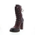 Фото #7 товара A.S.98 Vivienne A53205-302 Womens Burgundy Leather Casual Dress Boots