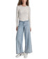 ფოტო #5 პროდუქტის Petite Long-Sleeve Ribbed Crewneck