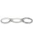 3-Pc. Set White Topaz Connected Stacking Rings (1-1/4 ct. t.w.) in Sterling Silver