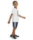 ფოტო #3 პროდუქტის Toddler & Little Boys 2-Pc. Logo Graphic T-Shirt & 3-Stripes Mesh Shorts Set